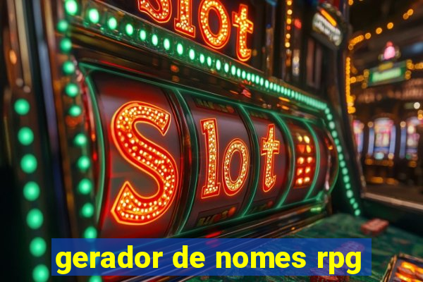 gerador de nomes rpg